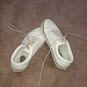 leather white vans !